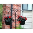 thumbnail image 4 of Ashman Steel Ground Stake Shepherd's Hook 65 Inch 2 Sided, Black, 2 Pack, 4 of 5