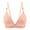 Khaki, variant on Women's Lace Edge Vertical Stripe Back Bra Padded Bra Wireless Lingerie For women