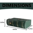 thumbnail image 2 of Leather Cash Collection Storage Box: PMG Graded Banknote Holder, Currency Banknotes Collecting Holder, Currency Organizer Protective Case for Trading Cards Stamps Tickets (Green), 2 of 10