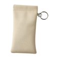 thumbnail image 1 of Estuche organizador para gafas para hombre y mujer con correa de muñeca de piel sintética suave y cierre automático. blanco, 1 of 9