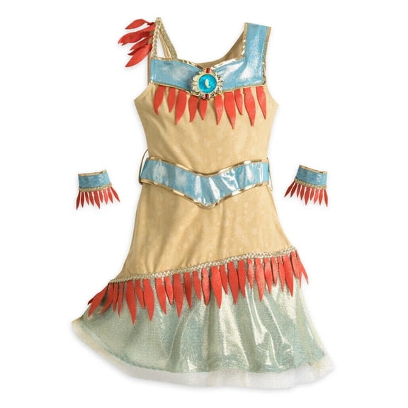 Disney Pocahontas Costume For A Girl, Size: 9/10.