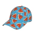 thumbnail image 1 of Fotbe Cartoon Watermelon Gorro Clásico de Béisbol, Gorra Ajustable con Broche Snapback, Gorro de Exterior de Algodón Suave, 1 of 6