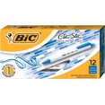 thumbnail image 1 of BIC Clic Stic Blue Retractable Ballpoint Pens, Medium Point (1.0mm), 12-Count Pack, Round Barrel Design for Comfortable Writing (Color	Blue,  Ink Color	Blue), 1 of 3