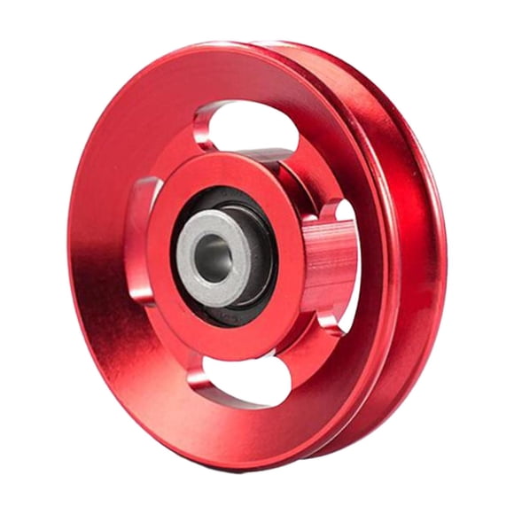 mmirethe Aluminum Alloy High Precision Universal Bearing Pulley Wheel For Gym Equipment Featuring Smooth And Durable Red 88mm
