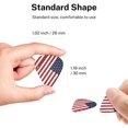 thumbnail image 4 of 6 Pack Retro-America-Flag Guitar Picks In Leather Picks Holder For Bass Electric Acoustic Guitars, 4 of 7