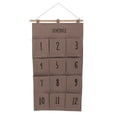 thumbnail image 2 of 12 Pockets Hanging Organizer, Attractive And Durable, Large Capacity, Space Saving, Easy Installation, Versatile Design,  And Solid Wood Material, 37 X 73cm Size For, 2 of 8