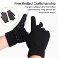 thumbnail image 3 of Sonducket Guantes de punto Invierno Mujer Hombre Calentamiento de manos Cubierta Accesorio de ropa Pantalla táctil Punto Guante de dedos completos Tipo 1 guantes y mitones tipo 7 Sonducket AP010237-07, 3 of 6