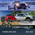 thumbnail image 5 of Nilight 2" Tundra Leveling Lift Kit for 4x4 4x2 2007-2022 TUNDRA 2WD 4WD Front Raise Suspension Strut Spacers, 5 of 7