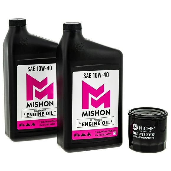 Mishon Kit de Changement d'Huile Moteur pour Kawasaki Brute force 650 Prairie 360 700 KFX700 MK1012757