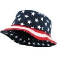 thumbnail image 2 of American Flag USA Bucket Hat Fashion Print Summer Cap, 2 of 6