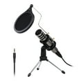 thumbnail image 1 of Yeacher Multifunctional Condenser Microphone Recording Microphone Kit 3.5mm Mobile Phone Computer Karaoke Voice Microphone with Tripod, 1 of 7