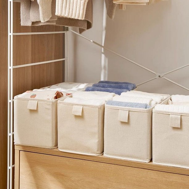 Caja de Almacenamiento Grande Caja de Almacenamiento para Armario Caja de Almacenamiento Plegable Resistente