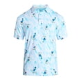 thumbnail image 5 of Birdie Bound Men's Toucan Prism Print Polo Top, Sizes S-3XL, 5 of 5
