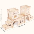 thumbnail image 3 of Spacious Rabbit Castle Hideout - Wooden Bunny House for Indoor Play - 5 Houses - Nut Castle, 3 of 4