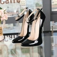 thumbnail image 4 of 2024 Women Sexy Super High 16cm Heels Supply Nightclubs Plus Size High-heeled Shoes T-stage Catwalk  Black  Cup Heel Sexy Heels WZ, 4 of 6