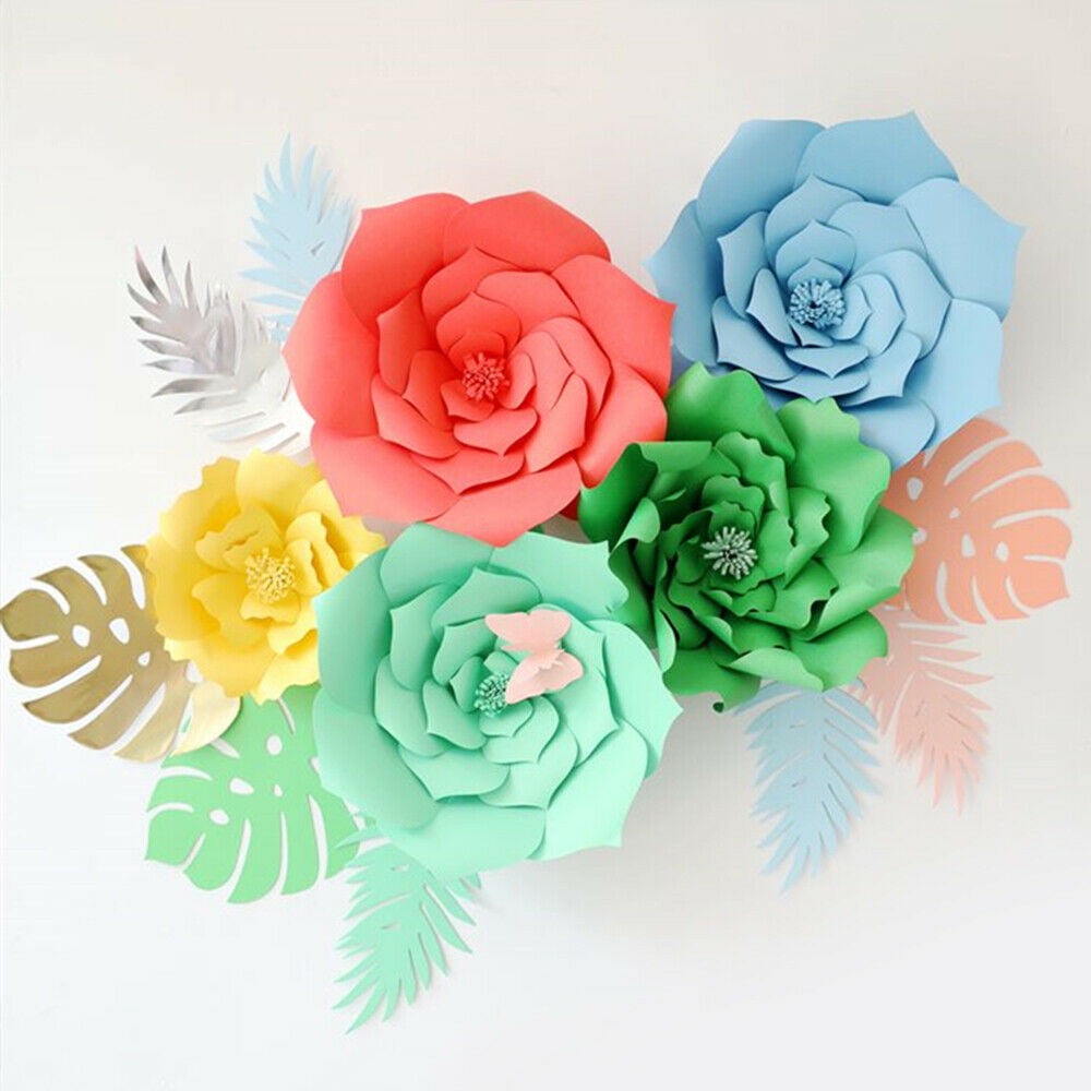 Harloon 60 Pcs Large Paper Flower Template Kit DIY