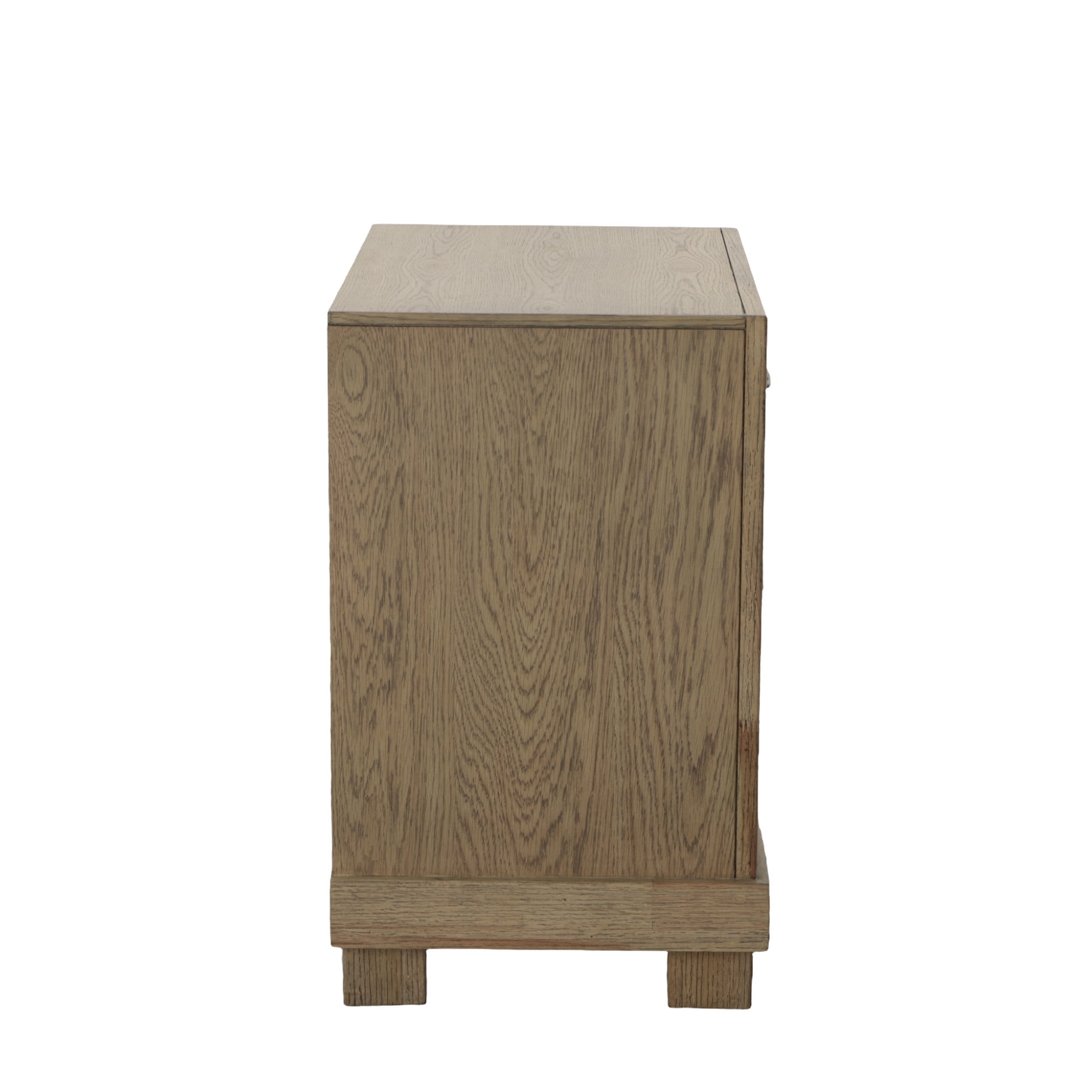 Steve Silver Montana Rustic Transitional Wood 2 Drawer Nightstand, Weathered Sand