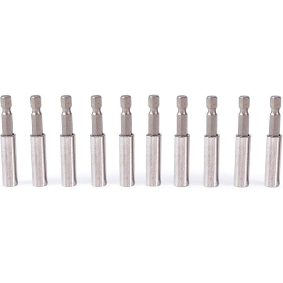yeuweold 10pcs Screwdriver Bit Holder, Magnetic Bit Holder, Magnetic Screwdriver Bit Holder, Magnetic Screwdriver Bit Holder for Drill, Screwdriver, 6.35mm Batch Head