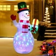 thumbnail image 6 of 5ft Christmas Inflatables Blow Up Yard Decorations, Upgrade Snowman Xmas Inflatable with Rotating LED Lights for Indoor Outdoor Yard Garden Christmas Decorations, 6 of 10