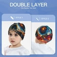 thumbnail image 6 of Xecao Colorful Floral Skull A Print Beanie Hat Toddler Girls Boys, Baby Hats Winter Warm Knitted Thermal, Kids Winter Caps, 6 of 7