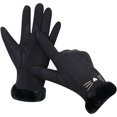 thumbnail image 5 of Guantes de invierno para mujer, mensajes de texto con pantalla táctil, forro cálido, guantes para clima frío, regalos de Navidad, guantes para clima frío, lindo gato, 5 of 5