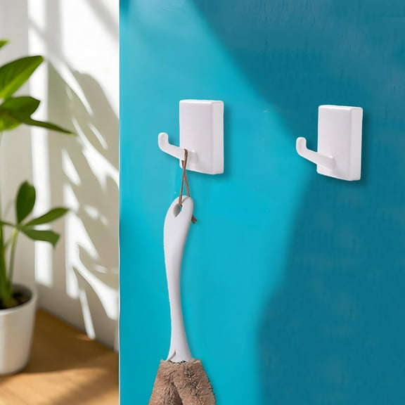 Gnmfd Magnetic Wall Hooks Strong Adhesive No Drilling Organizer for Kitchen Bathroom Refrigerator Door Multi-purpose Hanging Storage Household Items Essentials