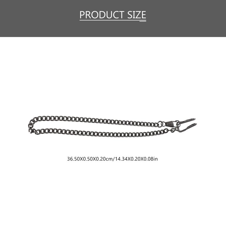 3pcs Pocket Watch Chain Multi-use Iron Chain Pants Chain