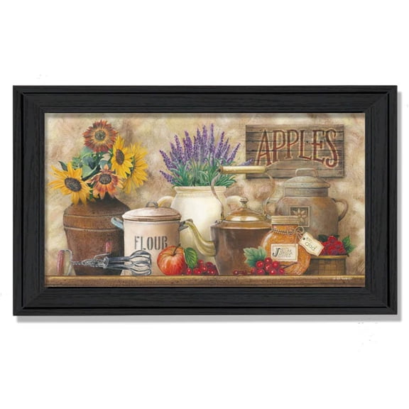 Trendy Decor 4U Contemporary "Antique Kitchen" Framed Print Wall Art by Ed Wargo