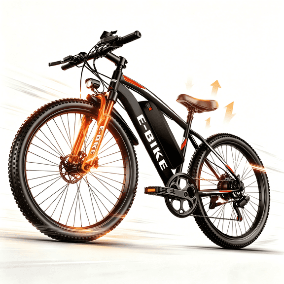 Electric Bike for Adults, Peak 750W Motor 20MPH 35Miles Lightweight Ebike for Teens, 26in E Mountain Bike with 432Wh Removable Battery, 7-Speed Full Suspension UL2849