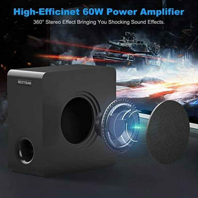 Bestisan Wireless And Active Subwoofer Powered Subwoofer, Bestisan