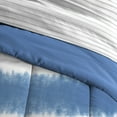 thumbnail image 3 of Dream Factory Tie Dye Stripe Full 7 Piece Comforter Set, Polyester, Microfiber, Blue, Child, 3 of 8