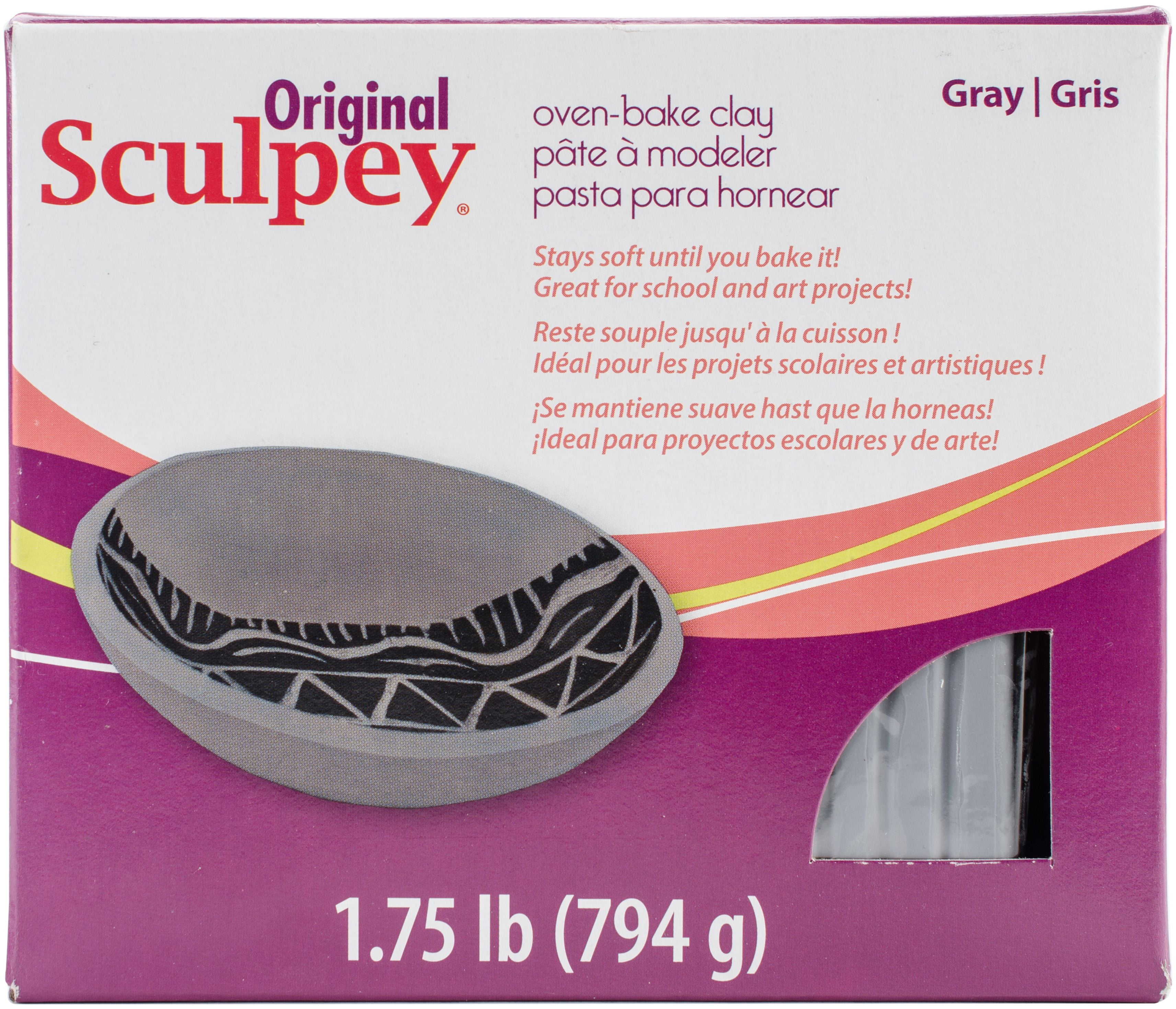 Sculpey Original Polymer Clay 1.75lbGray
