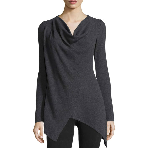 Andrew Marc - Andrew Marc Womens Performance Asymmetric Tunic Sweater ...