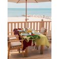 thumbnail image 2 of Outdoor Table Cloth with Umbrella Hole and Zipper, Christmas Waterproof Rectangle Tablecloth 54"x80", Xmas Bells Berry Botanical Golden Red Washable Table Cover for Outside Party Patio Picnic, 2 of 8
