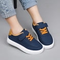thumbnail image 2 of Girl's Hook-and-Loop Casual Sneakers Low Top Flat Walking School Board Shoes for Playground Outdoor, 2 of 6