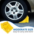 thumbnail image 3 of OULII Yellow Rv Wheel Stabilizer Plastic Block for Travel Trailer Safety and Control, 3 of 6