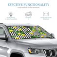 thumbnail image 3 of Bingfone Lemons On Striped Car Windshield Sunshade,Sun Foldable Sun Shield Sun Visor For Car - Small, 3 of 8