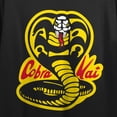 thumbnail image 6 of Cobra Kai Yellow And Black Cobra Women's Black 21 Cropped T-shirt-Small, 6 of 7