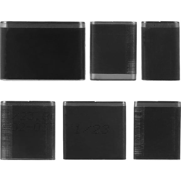 FRCOLOR 6 Pcs Badge Puncher Tool Handicraft Drilling Tools 3.50X2.30X0.70CM Black