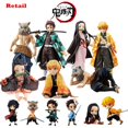 thumbnail image 2 of Demon Slayer Anime Figura de acción de juguete, Kimetsu No Yaiba, Nezuko Tanjirou, Zenitsu, Modèle16 cm Sin caja al por menor5 zhangmengya unisex, 2 of 2