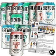 BrewDog 12 Mixed Pack, Non-Alcoholic Pack | Includes Nanny, Elvis, Hazy, & Punk | 12oz Cans