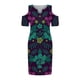 thumbnail image 5 of Moda mujer verano casual manga corta hombro frío hueco v-cuello impreso hueco vestido Fridja qw6108, 5 of 5