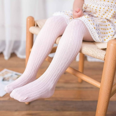 

S LUKKC LUKKC Baby Tights for Girls Soft Cotton Infant Knit Leggings Toddler Kids Solid Knit Socks Warm Stockings Pantyhose Newborn Pants for Spring Autumn Wear on Clearance
