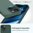thumbnail image 4 of Compatible with iPhone 15 Plus Case with Screen Protector,Upgraded Liquid Silky Soft Silicone Cover,Fashionably  for Men Women Girls,Protective Phone Case 6.7",Dark Green, 4 of 12