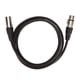 thumbnail image 1 of Cable de micrófono XLR macho a hembra Cable de sonido HiFi transparente Plug and Play de 4,9 pies para altavoces KTV cines en casa, 1 of 8