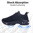 thumbnail image 4 of BROYON Womens Walking Shoes Slip on Air Running Shoes Fashion Sneakers Casual Fitness Gym Jogging Workout Ladies Nursing Work Easy Put On Athletic Black Size 6, 4 of 9