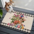 thumbnail image 3 of Bathroom Rugs 2x3 Ft, Easter Non Slip Area Rugs for Kitchen Bedroom Entryway, Vintage Spring Bunny Eggs Flowers Butterfly Plaid Washable Carpet Runner Rug Floor Mats for Bedroom Home Decor, 3 of 8