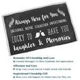 thumbnail image 4 of PAVILIA Best Friend Blanket, Friendship Gifts for Women Birthday Soul Sister Long Distance Bestie, Soft Cozy Sherpa Throw Blanket with Sentimental Thoughtful Quotes, BFF Stuff Gift Idea, Gray, 4 of 7