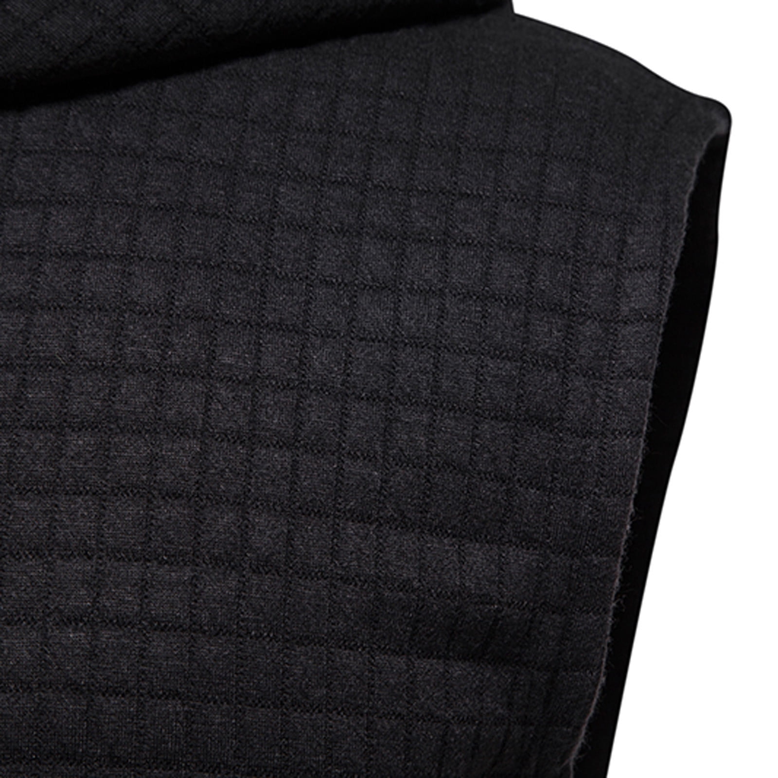 Miluxas Men's Workout Top Soft Hoodie Vest Fitted Running Waffle Knit Sleeveless Hooded Tank Summer Pocket Slim Fit Hoodies Black