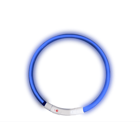 One Power Blue Lighted Dog Collar, Medium